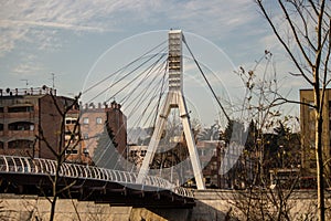 new cycle-pedestrian educational bridge S. Maria degli Angeli - Rione LibertÃÂ  - Benevento photo